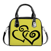 Load image into Gallery viewer, Ti Amo I love you - Exclusive Brand - Waterloo - Double Black Heart -  Shoulder Handbag
