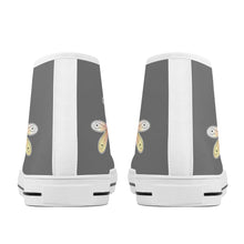 Load image into Gallery viewer, Ti Amo I love you - Exclusive Brand - High-Top Canvas Shoes - White Soles
