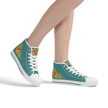 Load image into Gallery viewer, Ti Amo I love you - Exclusive Brand  - High-Top Canvas Shoes - White Soles
