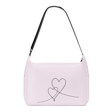 Load image into Gallery viewer, Ti Amo I love you - Exclusive Brand - Amour - Double Script Heart - Journey Computer Shoulder Bag
