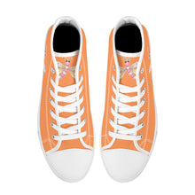 Load image into Gallery viewer, Ti Amo I love you - Exclusive Brand - High-Top Canvas Shoes - White Soles
