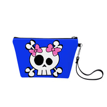 Load image into Gallery viewer, Ti Amo I love you - Exclusive Brand  - Blue Blue Eyes - Skeleton - Sling Cosmetic Bag
