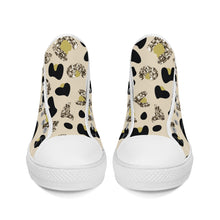 Load image into Gallery viewer, Ti Amo I love you - Exclusive Brand  - High-Top Canvas Shoes - White Soles
