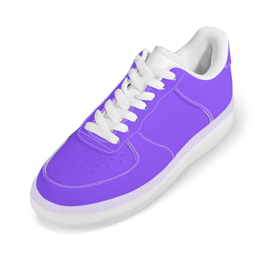 Ti Amo I love you - Exclusive Brand  - Light Purple - Transparent Low Top Air Force Leather Shoes