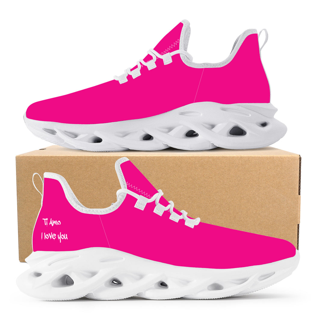 Ti Amo I love you - Exclusive Brand  - Rose - Womens - Flex Control Sneakers- White Soles