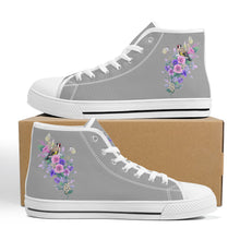 Load image into Gallery viewer, Ti Amo I love you - Exclusive Brand - High-Top Canvas Shoes - White Soles
