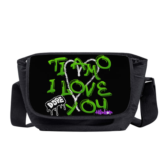 Ti Amo I love you - Exclusive Brand - Hip Hop Logo -  Messenger Bags