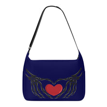 Load image into Gallery viewer, Ti Amo I love you - Exclusive Brand - Stratos - Skeleton Heart Hands - Journey Computer Shoulder Bag
