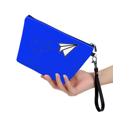 Load image into Gallery viewer, Ti Amo I love you - Exclusive Brand  - Blue Blue Eyes - Paper Airplane - Sling Cosmetic Bag
