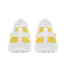 Load image into Gallery viewer, Ti Amo I love you - Exclusive Brand  - Mustard Yellow -  Double Heart - Womens Mesh Knit Shoes - White Soles
