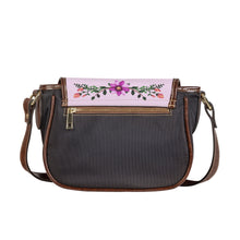 Load image into Gallery viewer, Ti Amo I love you - Exclusive Brand - Carousel Pink - Floral Bouquet - Saddle Bag
