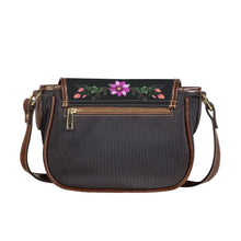 Load image into Gallery viewer, Ti Amo I love you - Exclusive Brand - Slate - Floral Bouquet - Saddle Bag
