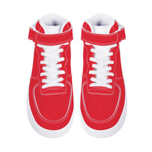 Load image into Gallery viewer, Ti Amo I love you - Exclusive Brand - Alizarin Red - High Top Unisex Sneakers
