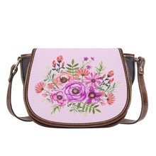 Load image into Gallery viewer, Ti Amo I love you - Exclusive Brand - Carousel Pink - Floral Bouquet - Saddle Bag
