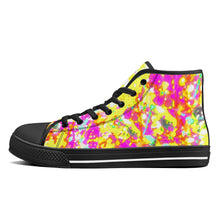 Load image into Gallery viewer, Ti Amo I love you - Exclusive Brand - High-Top Canvas Shoes - Black Soles
