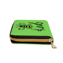 Load image into Gallery viewer, Ti Amo I love you - Exclusive Brand  - Pastel Green - Bee Kind - Zipper Purse Clutch Bag
