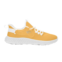 Load image into Gallery viewer, Ti Amo I love you - Exclusive Brand  - Light Orange  -  Double Heart - Womens Mesh Knit Shoes - White Soles
