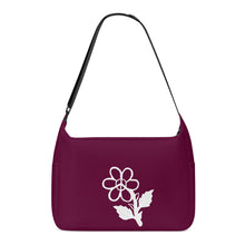 Load image into Gallery viewer, Ti Amo I love you - Exclusive Brand - Bordeaux - White Daisy - Journey Computer Shoulder Bag
