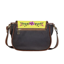 Load image into Gallery viewer, Ti Amo I love you - Exclusive Brand - Laser Lemon - Floral Bouquet - Saddle Bag
