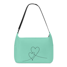 Load image into Gallery viewer, Ti Amo I love you - Exclusive Brand - Aqua Pearl - Double Script Heart - Journey Computer Shoulder Bag
