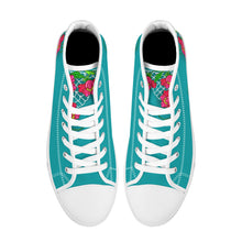 Load image into Gallery viewer, Ti Amo I love you - Exclusive Brand - High-Top Canvas Shoes - White Soles
