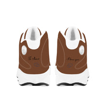 Load image into Gallery viewer, Ti Amo I love you - Exclusive Brand  - Barrel -Mens / Womens - Unisex  Basketball Shoes - White Laces
