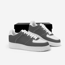 Load image into Gallery viewer, Ti Amo I love you - Exclusive Brand - Davy&#39;s Grey &amp; White - Low Top Unisex Sneakers - Sizes: Big Kids 4.5-7 / Mens 4.5-14.5 / Womens 5.5-14
