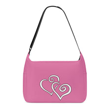 Load image into Gallery viewer, Ti Amo I love you - Exclusive Brand - Liseran Purple - Double White Heart - Journey Computer Shoulder Bag
