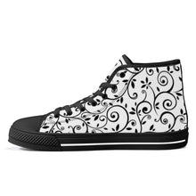 Load image into Gallery viewer, Ti Amo I love you - Exclusive Brand - High-Top Canvas Shoes - White Soles
