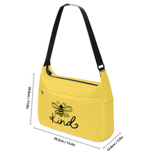 Load image into Gallery viewer, Ti Amo I love you - Exclusive Brand - Mustard Yellow - Bee Kind - Journey Computer Shoulder Bag
