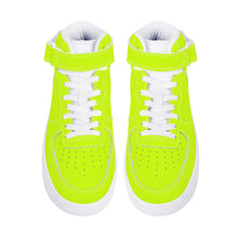 Load image into Gallery viewer, Ti Amo I love you - Exclusive Brand - Artic Lime - High Top Unisex Sneakers
