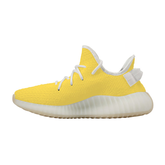 Ti Amo I love you - Exclusive Brand  - Mustard Yellow - Love Sign - Breathable Mesh Knit Sneaker - White Soles