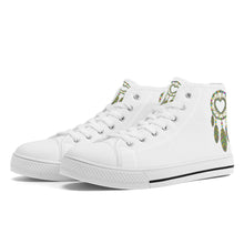 Load image into Gallery viewer, Ti Amo I love you - Exclusive Brand  - High-Top Canvas Shoes - White Soles
