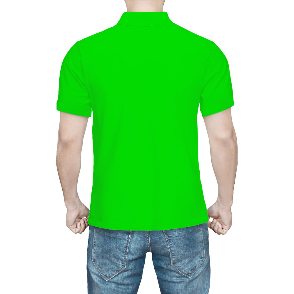 Ti Amo I love you - Exclusive Brand  - Mens Neon Green Polo Shirt