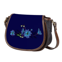 Load image into Gallery viewer, Ti Amo I love you - Exclusive Brand - Stratos - Blue Floral - Saddle Bag
