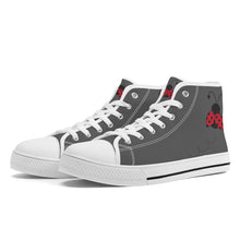 Load image into Gallery viewer, Ti Amo I love you - Exclusive Brand - High-Top Canvas Shoes - White Soles
