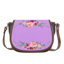 Load image into Gallery viewer, Ti Amo I love you - Exclusive Brand - Perfume - Front &amp; Top Floral Swag-  Saddle Bag
