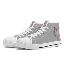 Load image into Gallery viewer, Ti Amo I love you  - Exclusive Brand  - Womens High-Top Canvas Shoes - White
