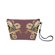 Load image into Gallery viewer, Ti Amo I love you - Exclusive Brand - Rose Brown - Octopi - Sling Cosmetic Bag
