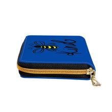 Load image into Gallery viewer, Ti Amo I love you - Exclusive Brand  - Dark Blue - Bee Kind - Zipper Purse Clutch Bag
