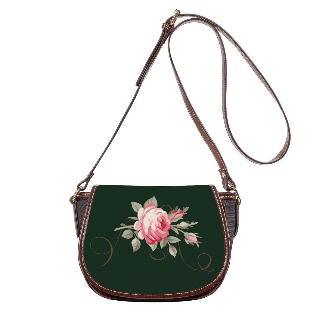 Ti Amo I love you - Exclusive Brand - Celtic -  Rose - Saddle Bag