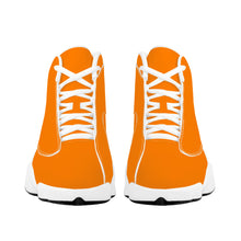 Load image into Gallery viewer, Ti Amo I love you - Exclusive Brand  - Amber Orange - Mens / Womens - Unisex  Basketball Shoes - White Laces
