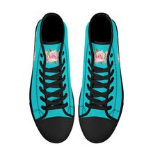 Load image into Gallery viewer, Ti Amo I love you - Exclusive Brand - High-Top Canvas Shoes - Black Soles
