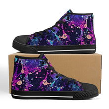 Load image into Gallery viewer, Ti Amo I love you - Exclusive Brand - High-Top Canvavs Shoes - Black Soles
