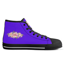 Load image into Gallery viewer, Ti Amo I love you - Exclusive Brand - High-Top Canvavs Shoes - Black Soles
