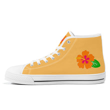 Load image into Gallery viewer, Ti Amo I love you - Exclusive Brand - High-Top Canvas Shoes - White Soles
