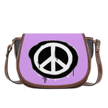 Load image into Gallery viewer, Ti Amo I love you - Exclusive Brand - Perfume - Peace Sign - Saddle Bag
