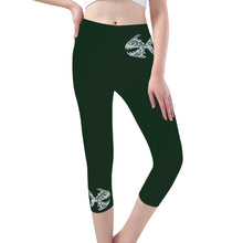 Load image into Gallery viewer, Ti Amo I love you -  Exclusive Brand  - Celtic - Womens / Teen Girls  / Womens Plus Size  - Angry Fish - Capri Yoga Leggings
