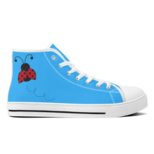 Load image into Gallery viewer, Ti Amo I love you - Exclusive Brand - High-Top Canvas Shoes - White Soles
