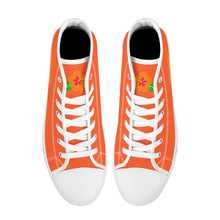 Load image into Gallery viewer, Ti Amo I love you - Exclusive Brand - High-Top Canvas Shoes - White Soles
